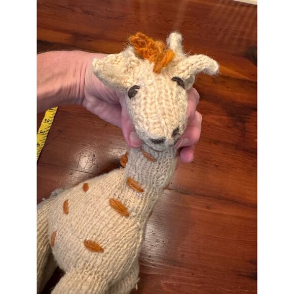 KENANA KNITTER CRITTER BY WOMEN OF KENYA 100% WOOL ETHNIC Giraffe NWT - Picture 10 of 12